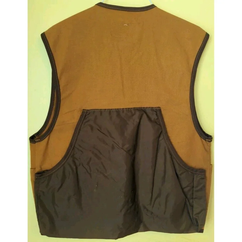 Vintage American Field Sportswear Tan Hunting Shooting Vest Trap Size Small USA